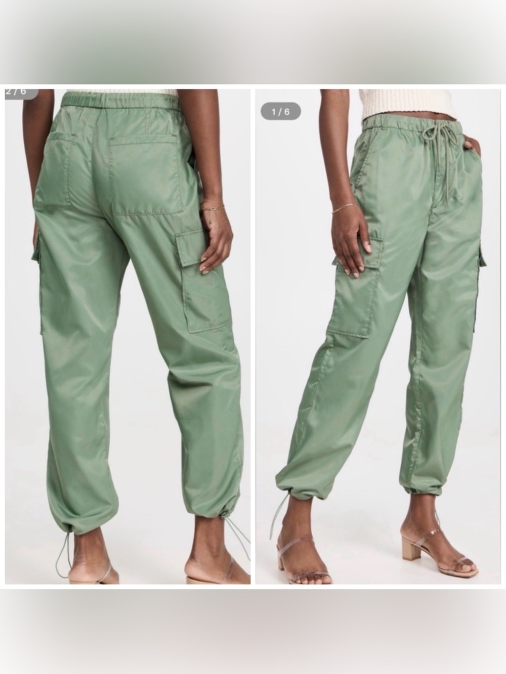 NWT PISTOLA Jade Lightweight Cargo Pants Green Size Small